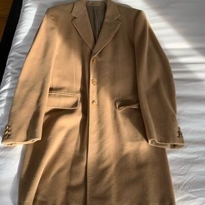 Jil Sander Men’s Wool Overcoat - Beige/Camel